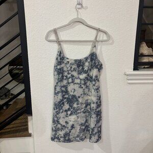 Abercrombie and Fitch Blue Tie Dye Mini Traveler Dress